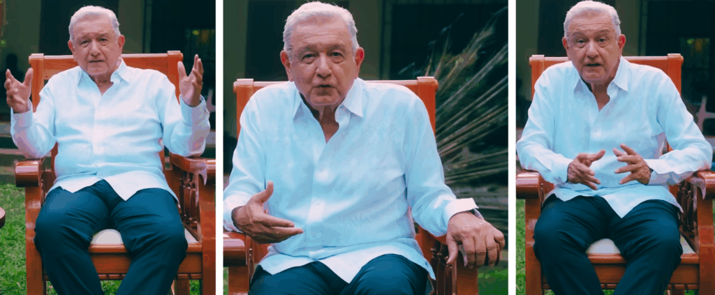 AMLO fija las tres causas que lo sacarían del retiro.”