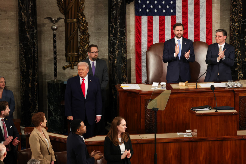 Vista general del Congreso de Estados Unidos durante el discurso del Estado de la Unión
