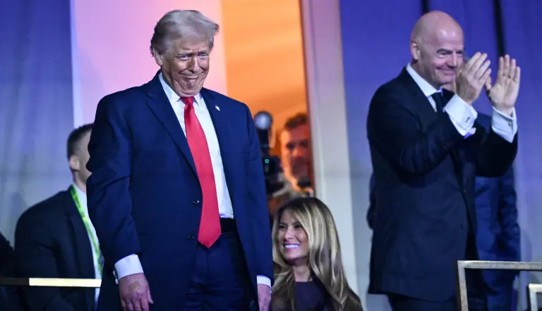 Donald Trump y Gianni Infantino durante evento previo al Mundial 2026