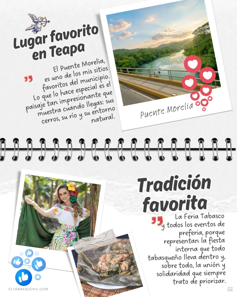 Vale Embajadora Teapa Feria Tabasco 2026 en Puente Morelia paisaje