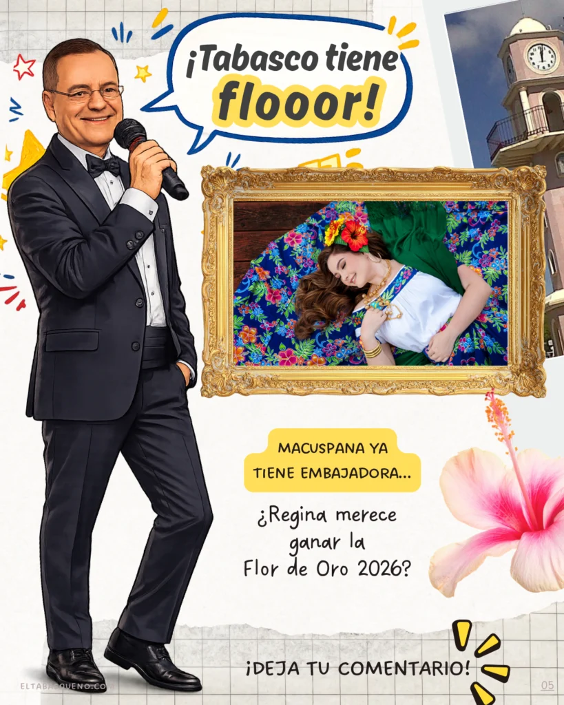 Regina Colín Vivas Embajadora Macuspana invitación interacción Feria Tabasco 2026
